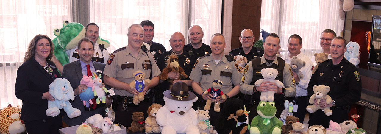 First Responders holding Bears